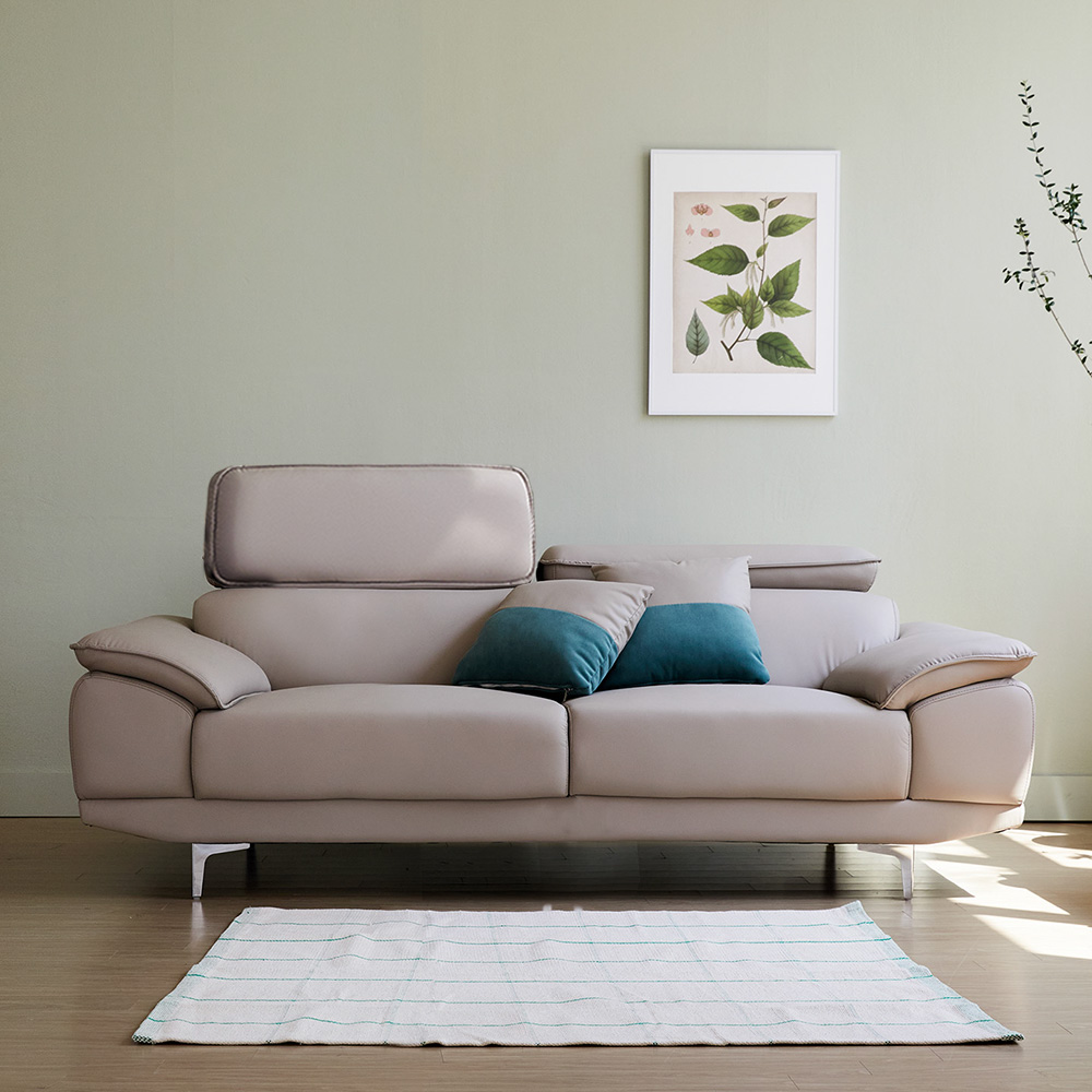 베스트리빙 칸트 레옹 토프 무빙헤드 3인용 4인용 소파 모음/가죽소파/아쿠아텍스/생활방수소파 2color, 03.토프 3인 가죽소파 247,000원