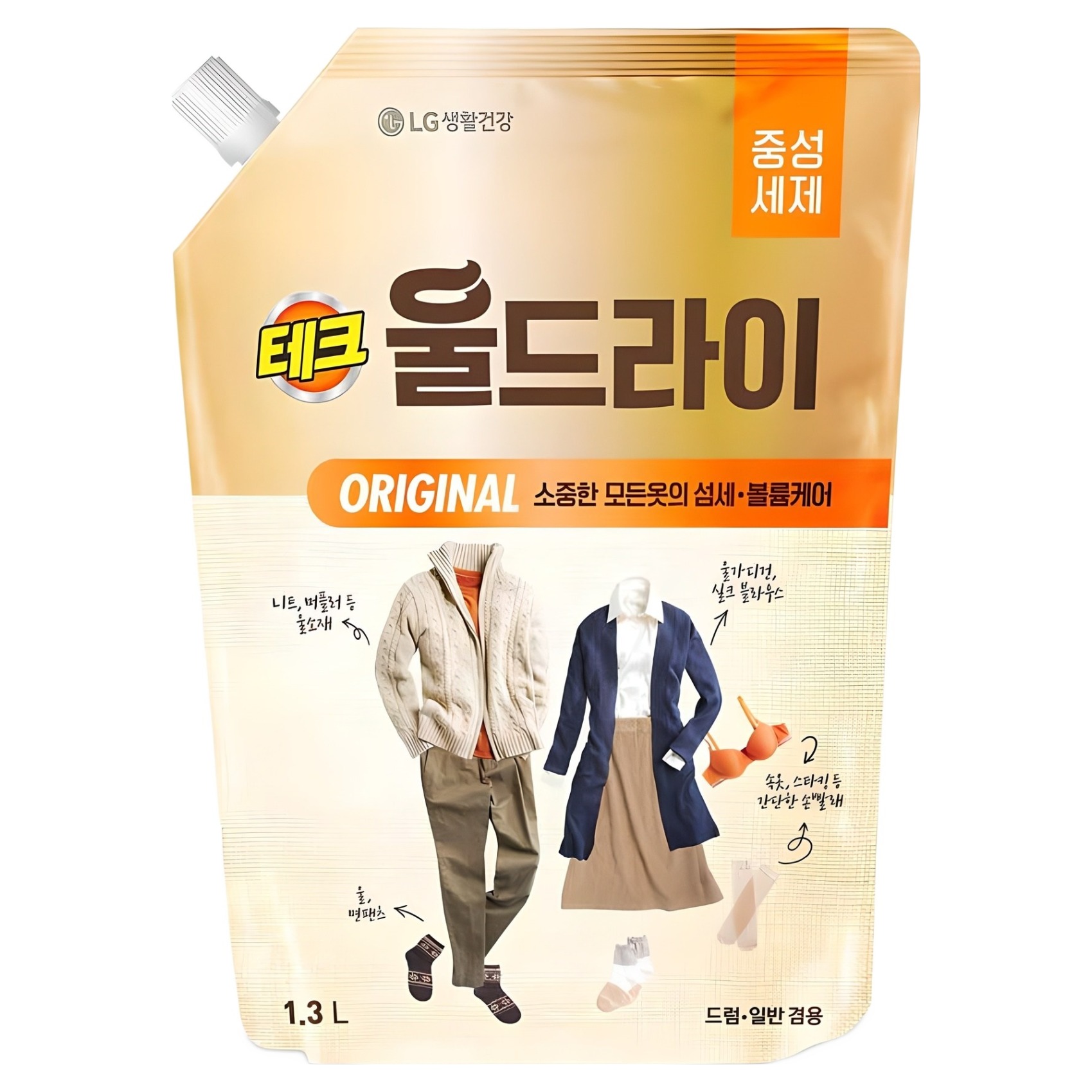 테크 울드라이 오리지널 중성세제 리필 5,000원