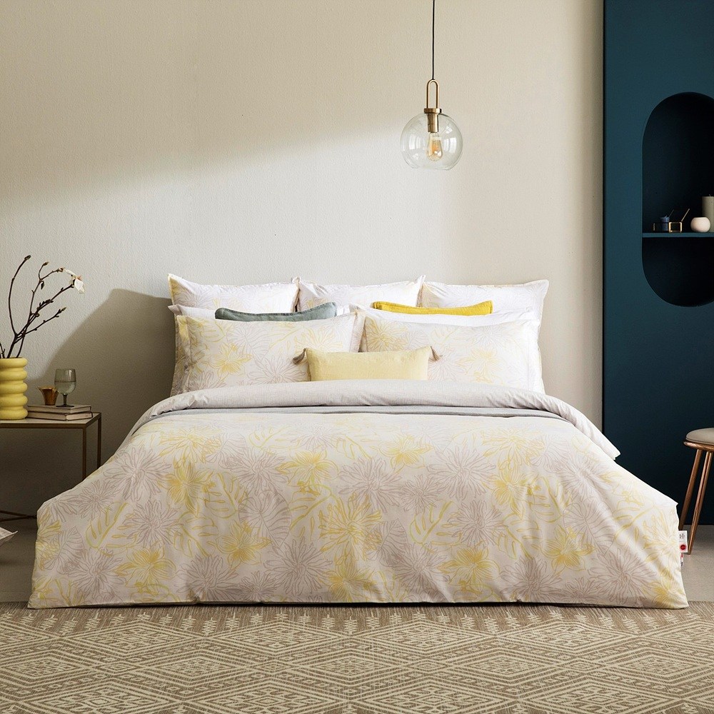 블랑데보쥬 프랑스직수입 퍼케일면 호텔식 침구 풀세트 (레몬브리즈) 이불커버+매트리스커버+베개커버 319,000원