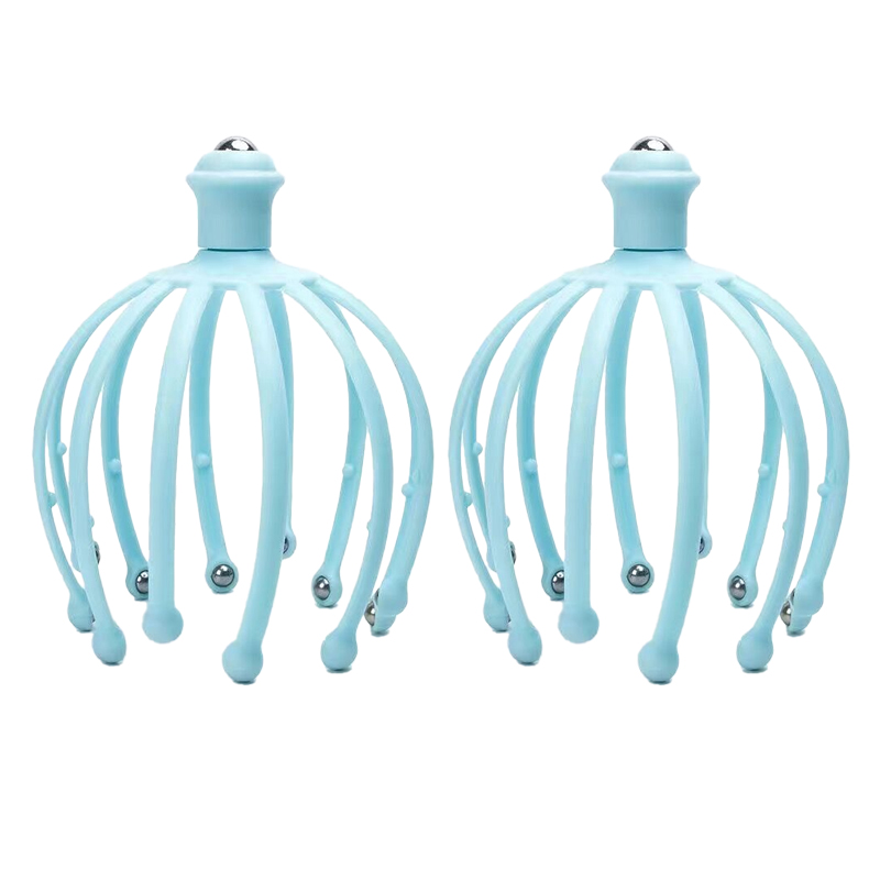 해피위더스 핸디 두피 머리 문어발 지압기 마사지기 12B, 블루, 2개 6,830원