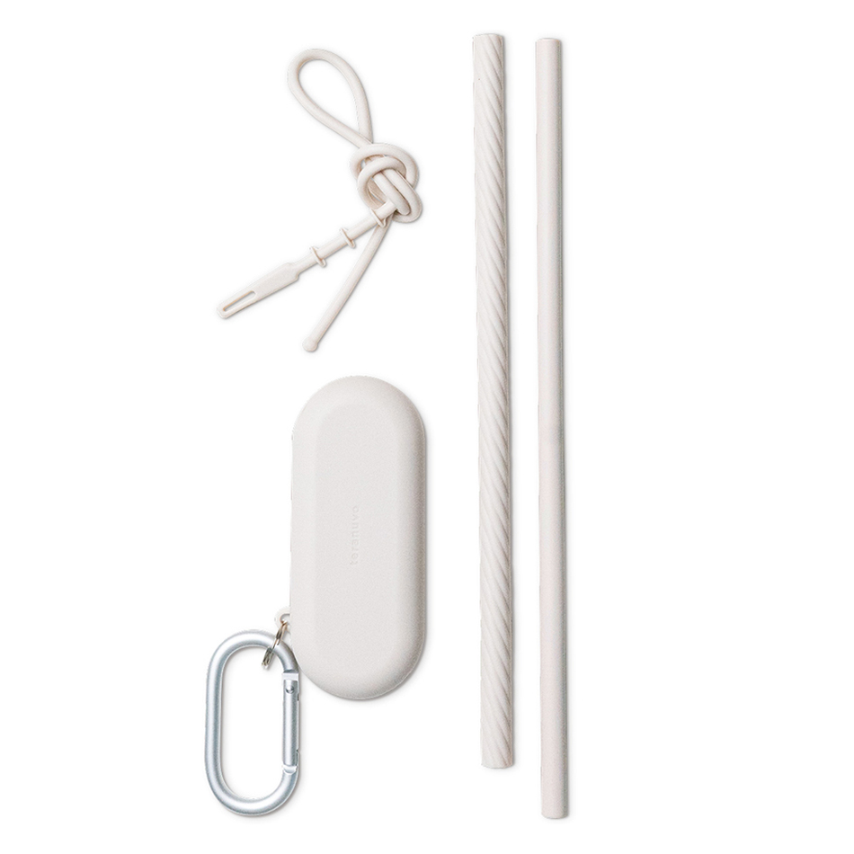 테라누보 휴대용 실리콘 빨대2p+세척도구+휴대용 파우치 세트 12,100원