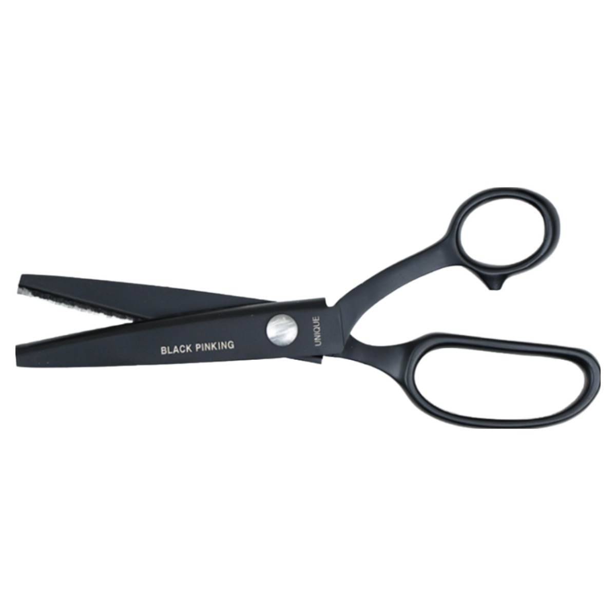 유니크 블랙 핑킹가위 9인치 절삭력 좋은 다용도 가위 올풀림방지 unique, 소잉부자재, 1개 49,000원