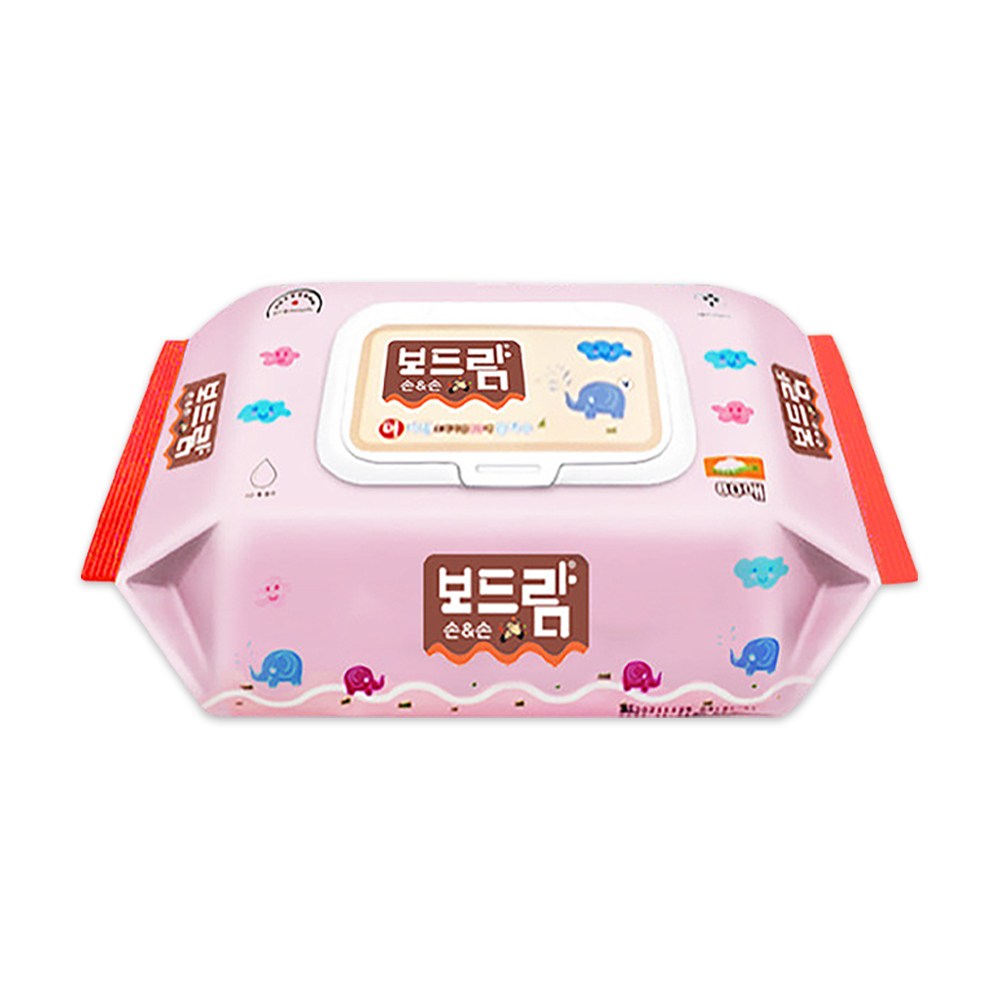 보드람 엠보싱 물티슈 캡형 80매, 53g, 20팩 35,900원