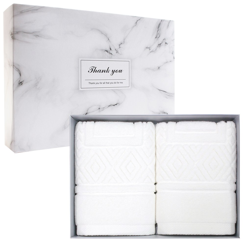 어메니티타올 호텔 인테리어 클래식 욕실 발매트 2P 발수건 선물세트, 화이트 20,500원