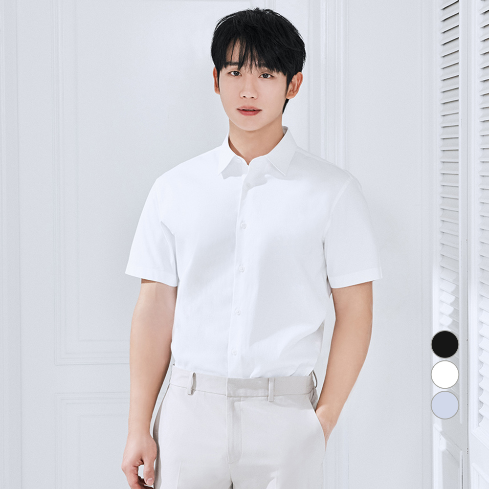 마인드브릿지 남성용 이지케어 구김없는 스판 솔리드 반팔 세미 드레스 셔츠 MADS31C0 29,900원