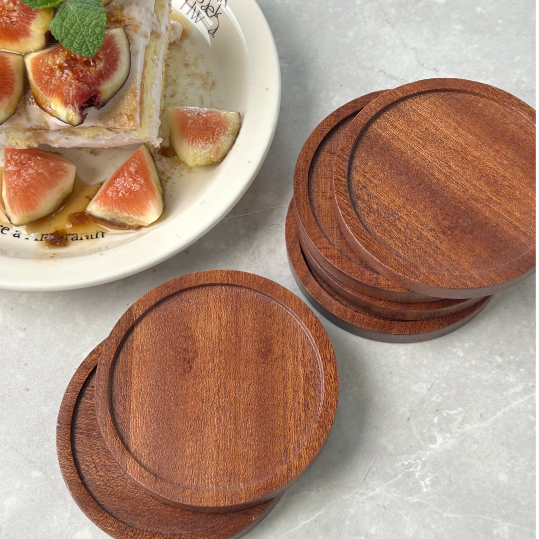 리마네 우드 티 코스터 나무 컵받침 고급형 트레이 13,400원