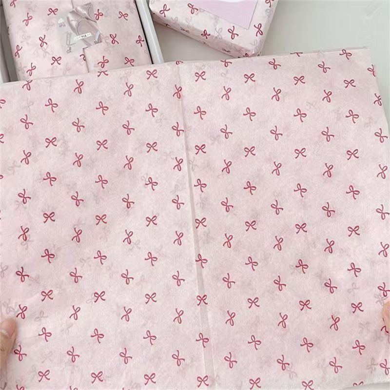 루미네임 모던 감성 선물포장 리본패턴 종이포장지 10매+리본 1롤+카드 5장+스티커 20pcs, 1개, 핑크리본단품 9,870원