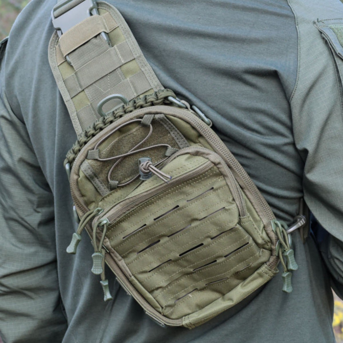 [워키트] 밀리터리 그린 슬링백 전술가방 야전 크로스백 아웃도어백 24,220원