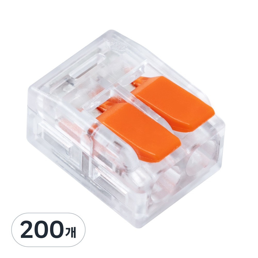 이지탭 2P 단자대 전선연결 커넥터 전기 전원 단자 단선 연선 겸용 푸쉬커넥터 래버타입 직결형 31,800원