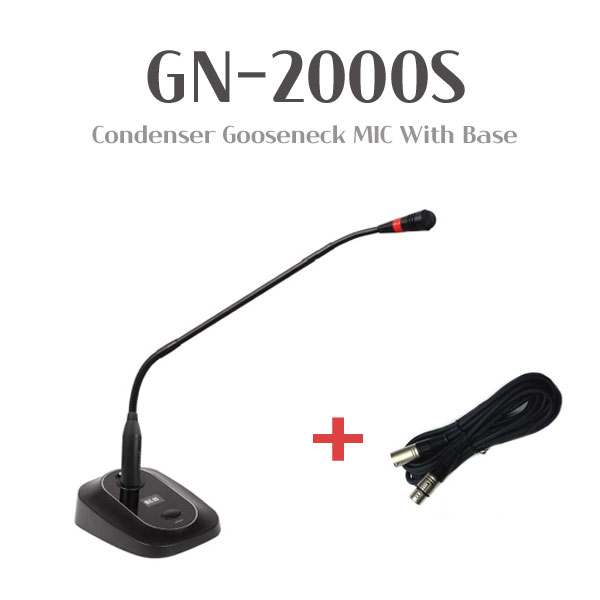 GNS GN-2000S 구즈넥마이크 교회음향 단상용마이크 팬텀 건전지 136,000원