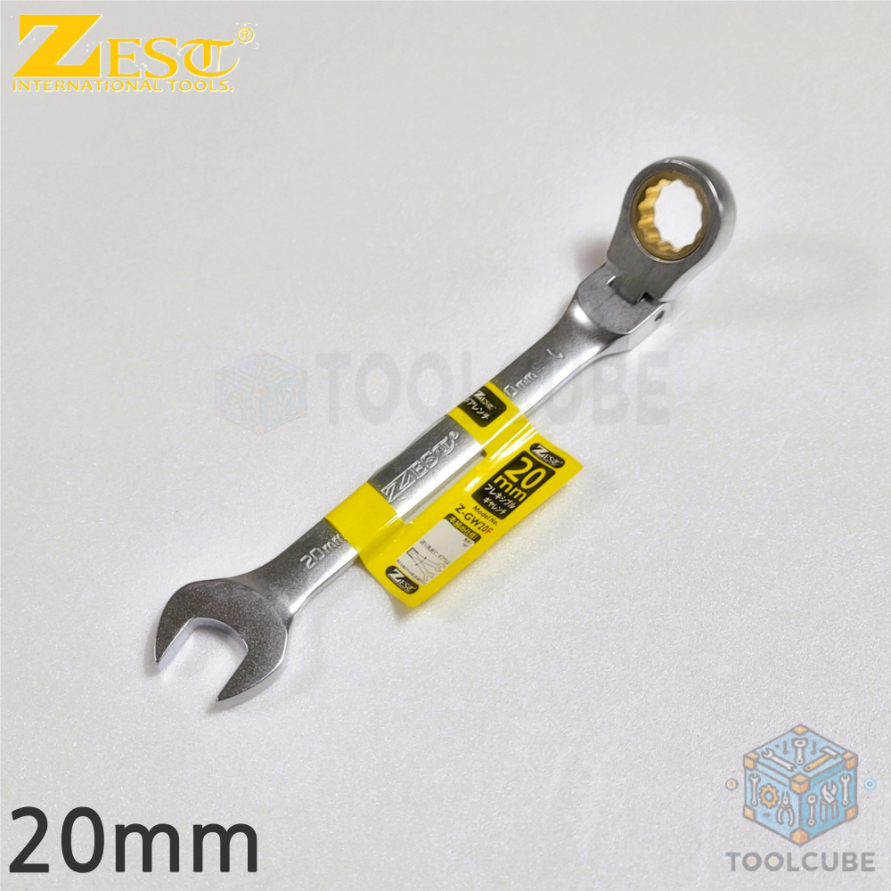 Toolcube 제스트 20mm 플렉시블 굴절 기어렌치 Z-GW20F 깔깔이 라쳇 스패너 8,400원