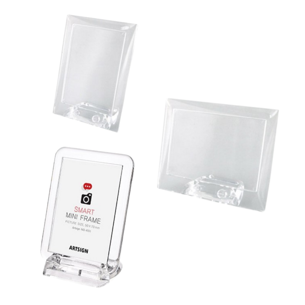 아크릴 미니 액자 차량용 포토 액자 납골당 꾸미기 탁상용 투명 프레임 액자, 5cm x 7cm 가로세로 겸용 스마트액자, 1개 5,750원