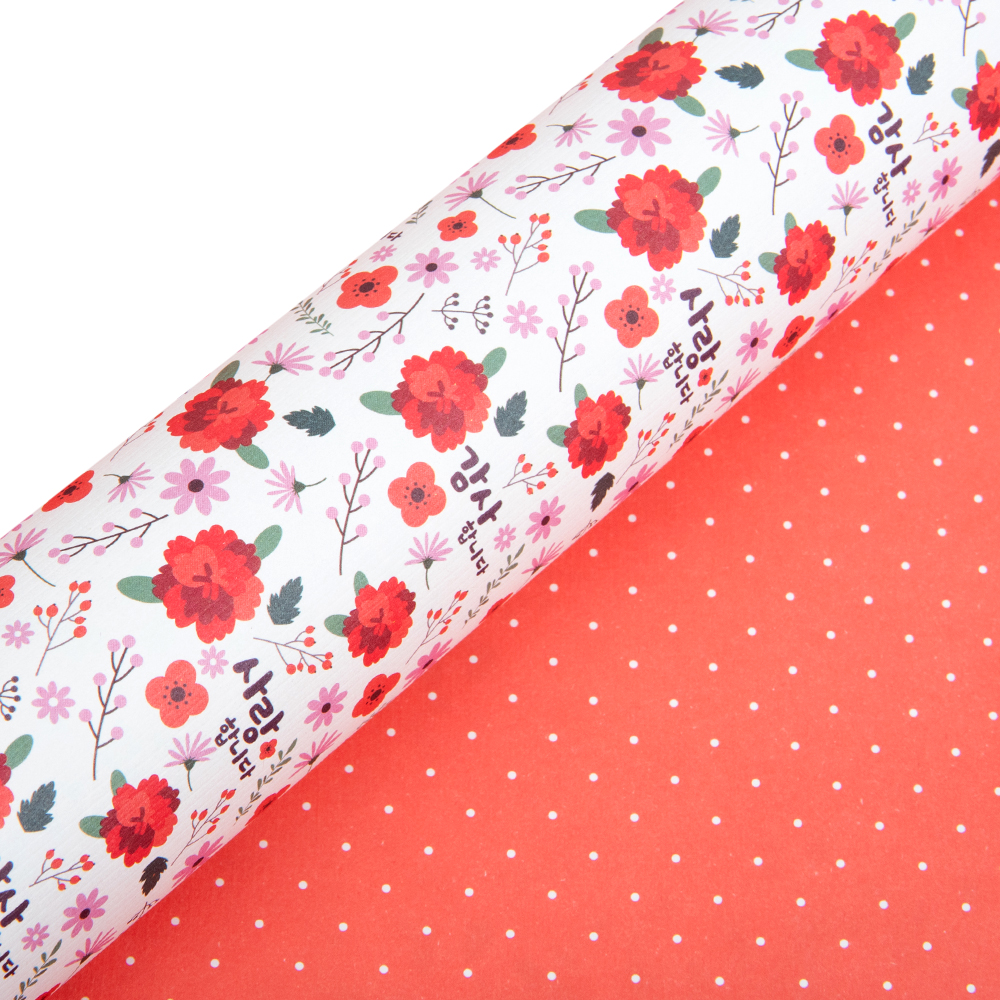 감사 양면 레자크 포장지 6,400원