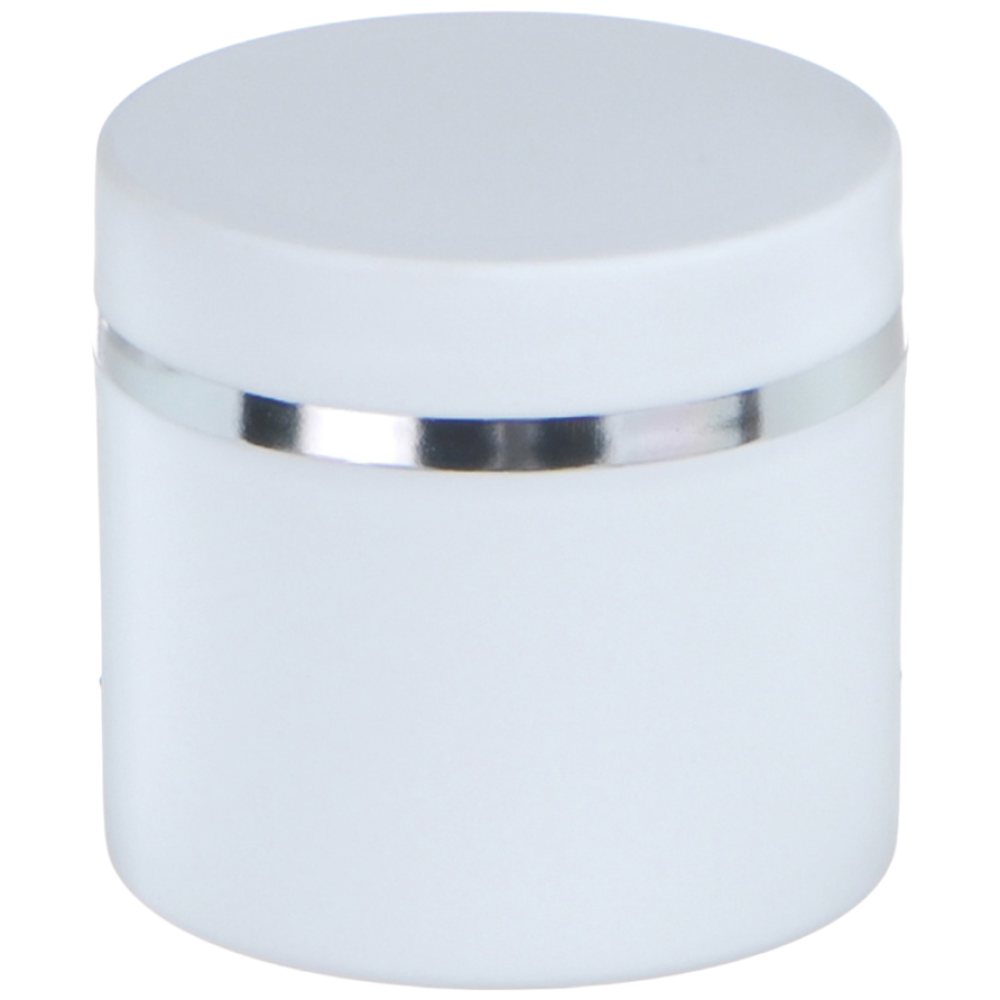 [10-25개묶음판매] PP백색 실버띠 크림용기 30g 50g 100g 공병 화장품 소분 용기 허브스프레이공병 34,050원