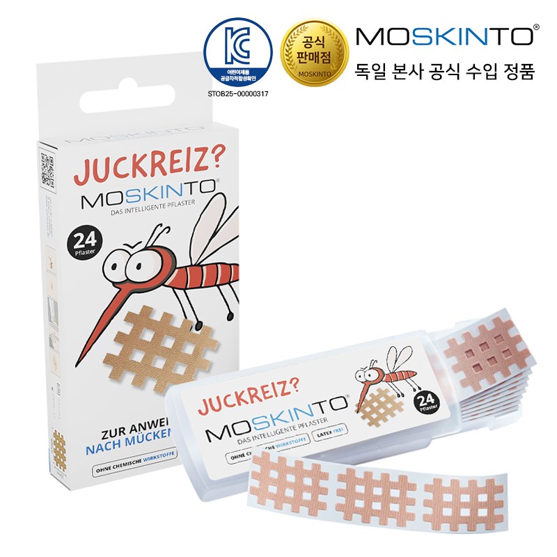 [독일본사 인증대리점] 모스킨토 모기패치 24P 어린이 KC인증 썸머 패치, 2개, 스킨 24P 19,900원