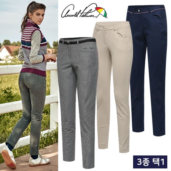 [아놀드파마 골프] 균일 아놀드파마 간절기 데일리 여성 스판 골프바지 2957131 39,000원