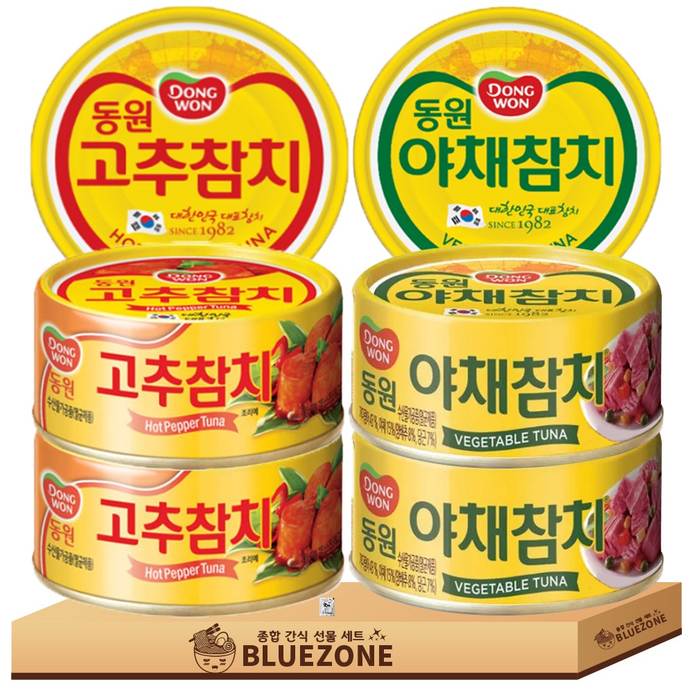 동원참치 90g 2종 A세트 (고추,야채)x3, 6개, 90g 19,900원