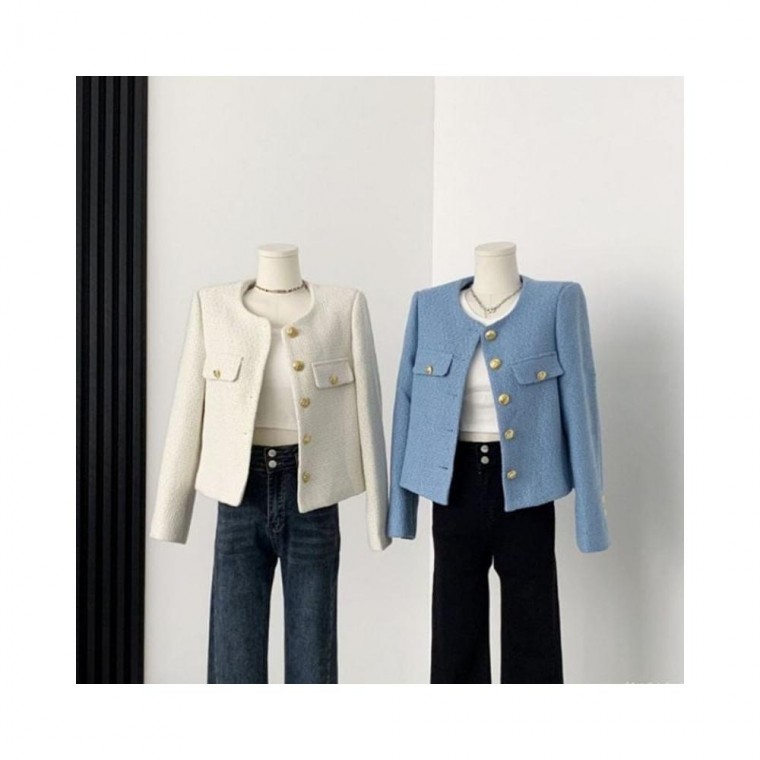 루미나D 금장버튼 트위드 자켓 베이직 하객룩 봄신상 39,320원
