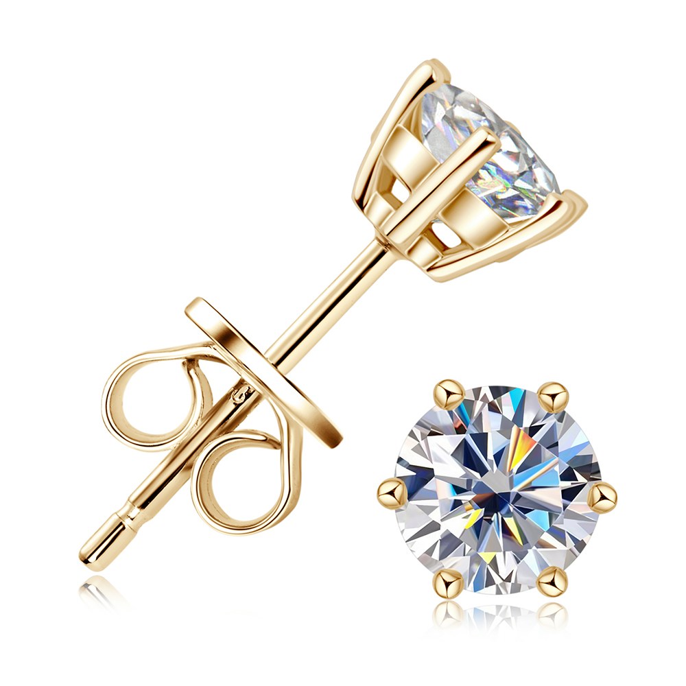 모이사나이트 5부 1캐럿 2캐럿 925실버 솔리테어 귀걸이 피어싱 여성 패션 고전 귀걸이 주얼리 생일 선물 36,980원