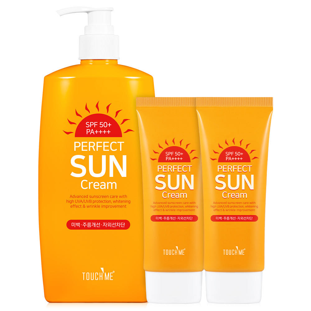 터치미 퍼펙트 선크림 톤업 미백 크림 대용량 500ml 1개+60ml 2개, 1개 31,900원