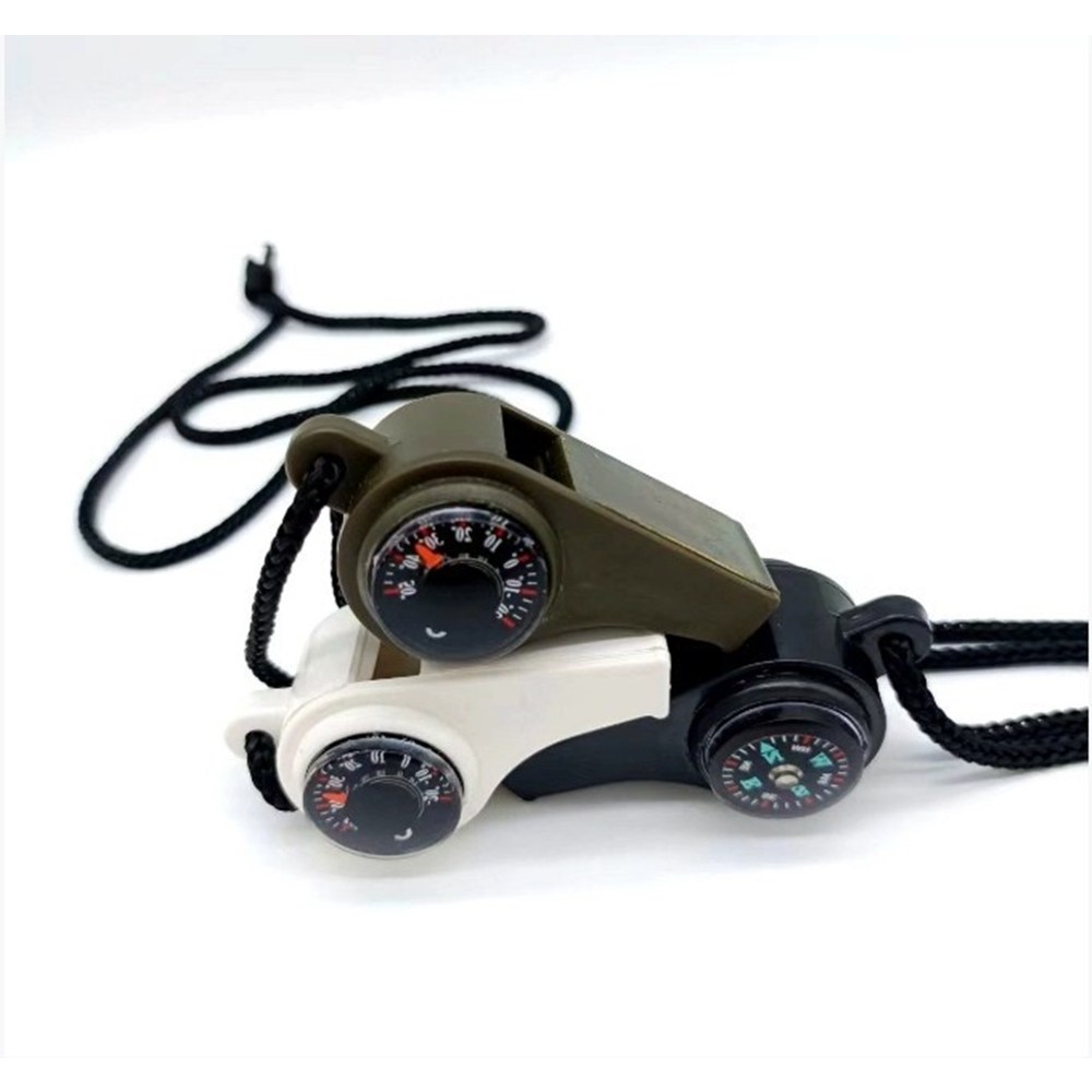 호신 호루라기 서바이벌 써바이벌 캠핑용 야외용 휘슬 나침반 온도계 40cm줄 2,900원