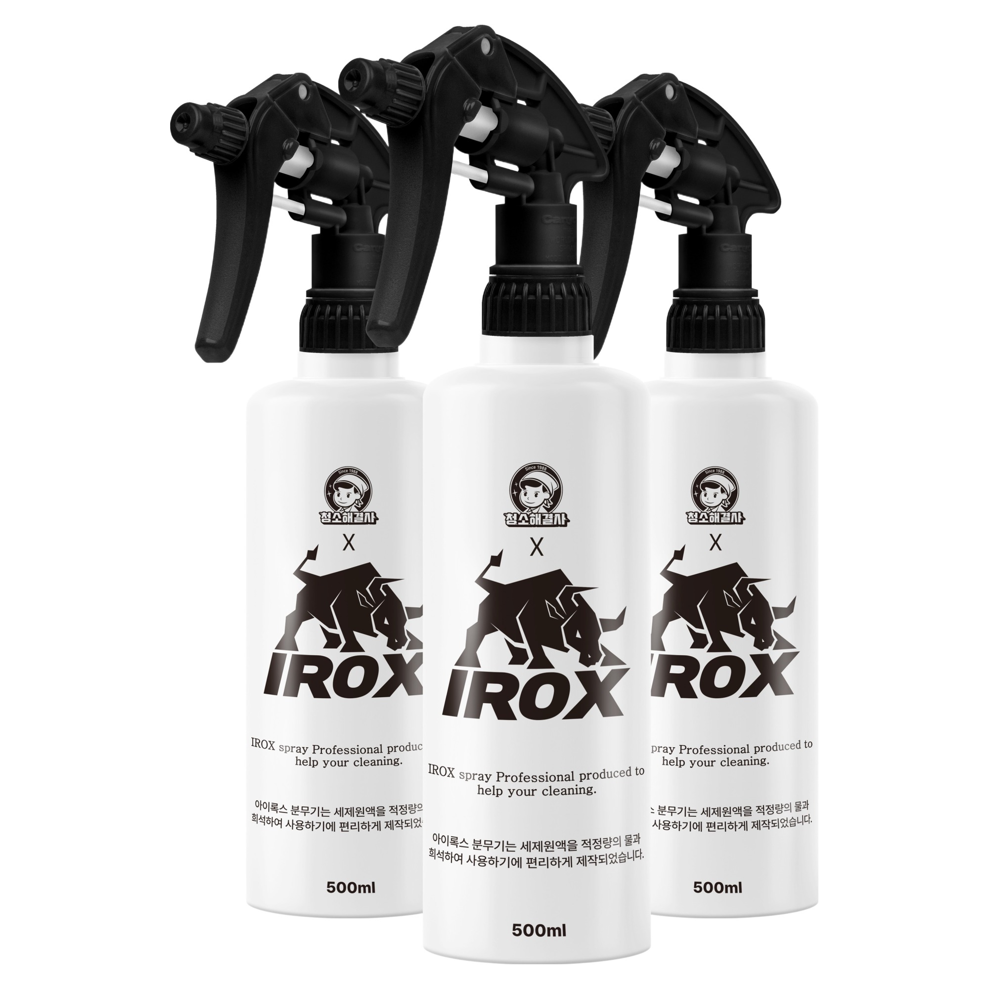 청소해결사 아이록스 2중 분사 분무기 500ml 12,000원