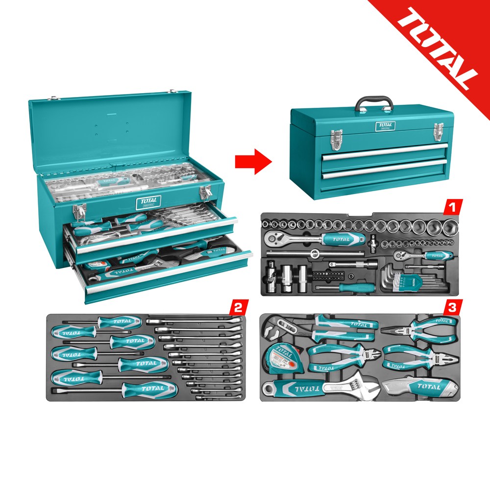 토탈공구 수동공구 세트(97P) - THPTCS70971 200,000원