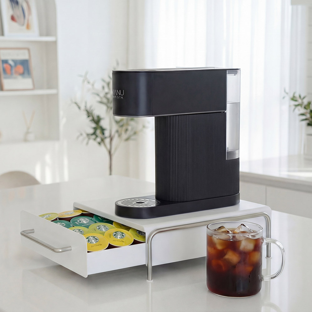 웨이즈홈 커피 캡슐 보관함 거치대 다용도 홈카페 홀더 보관 정리함 수납함, 1개, 화이트 30,000원