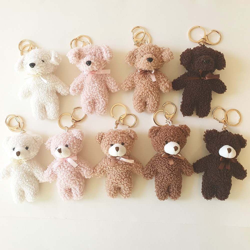 곰돌이인형 키링 퍼피강아지인형 키링 키홀더 가방고리 파우치 에어팟고리 포인트 장식에 예쁘고 귀여운 동물캐릭터 키링,아띠랑스액세서리 6,500원