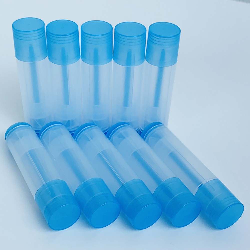 [더위치]하늘색 립밤용기 5ml 10개 파랑 컬러 립글로스 스틱용기 고체향수 용기 챕스틱 6,000원