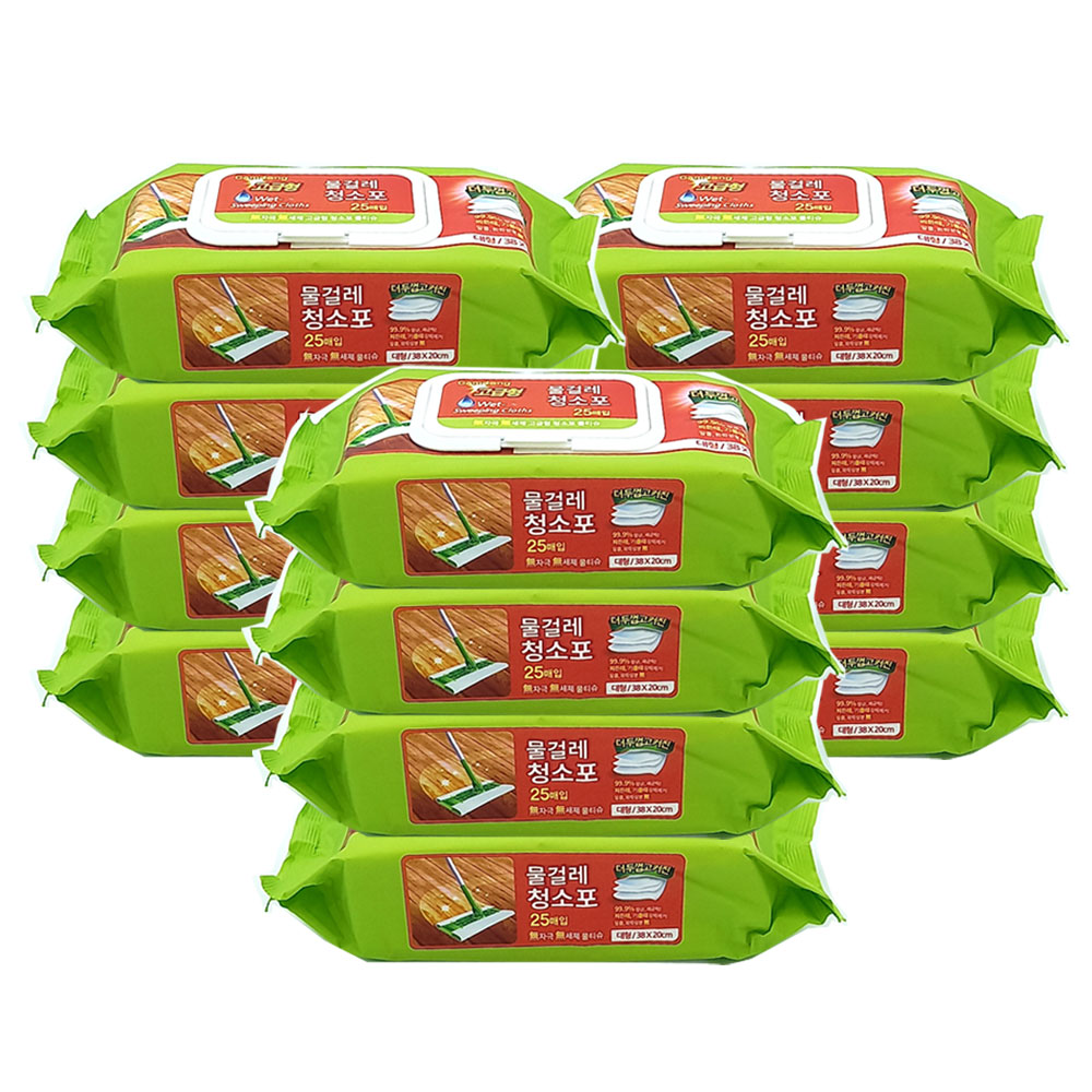 감동 고급형 대형 물걸레 청소포 캡형(38X20cm25매), 12개 22,580원