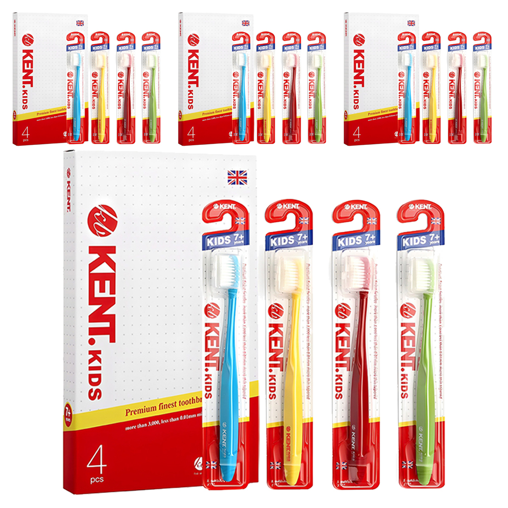 켄트 어린이용 칫솔 세트, 혼합색상, 4개입, 4개, 현재가 56,660원