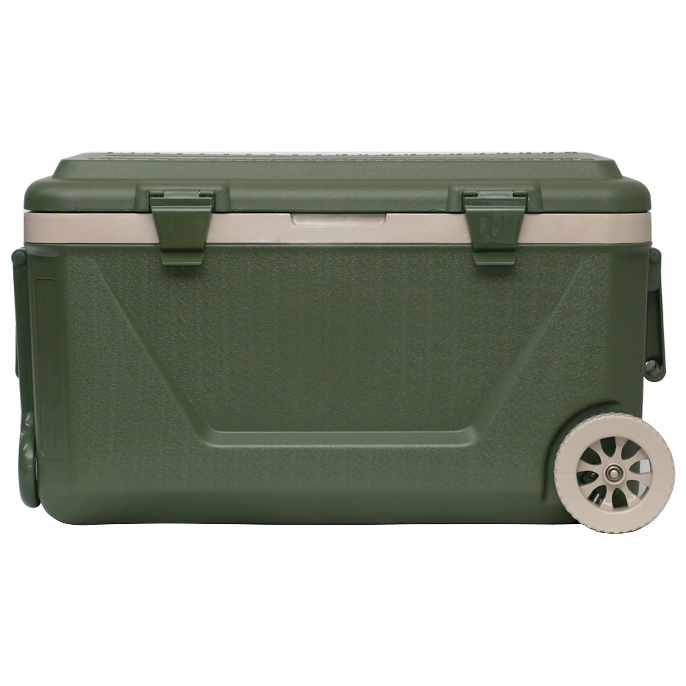 CAMTEL 대용량 캠핑 낚시 하드쿨러 아이스박스, 올리브/카키, 45L 96,800원