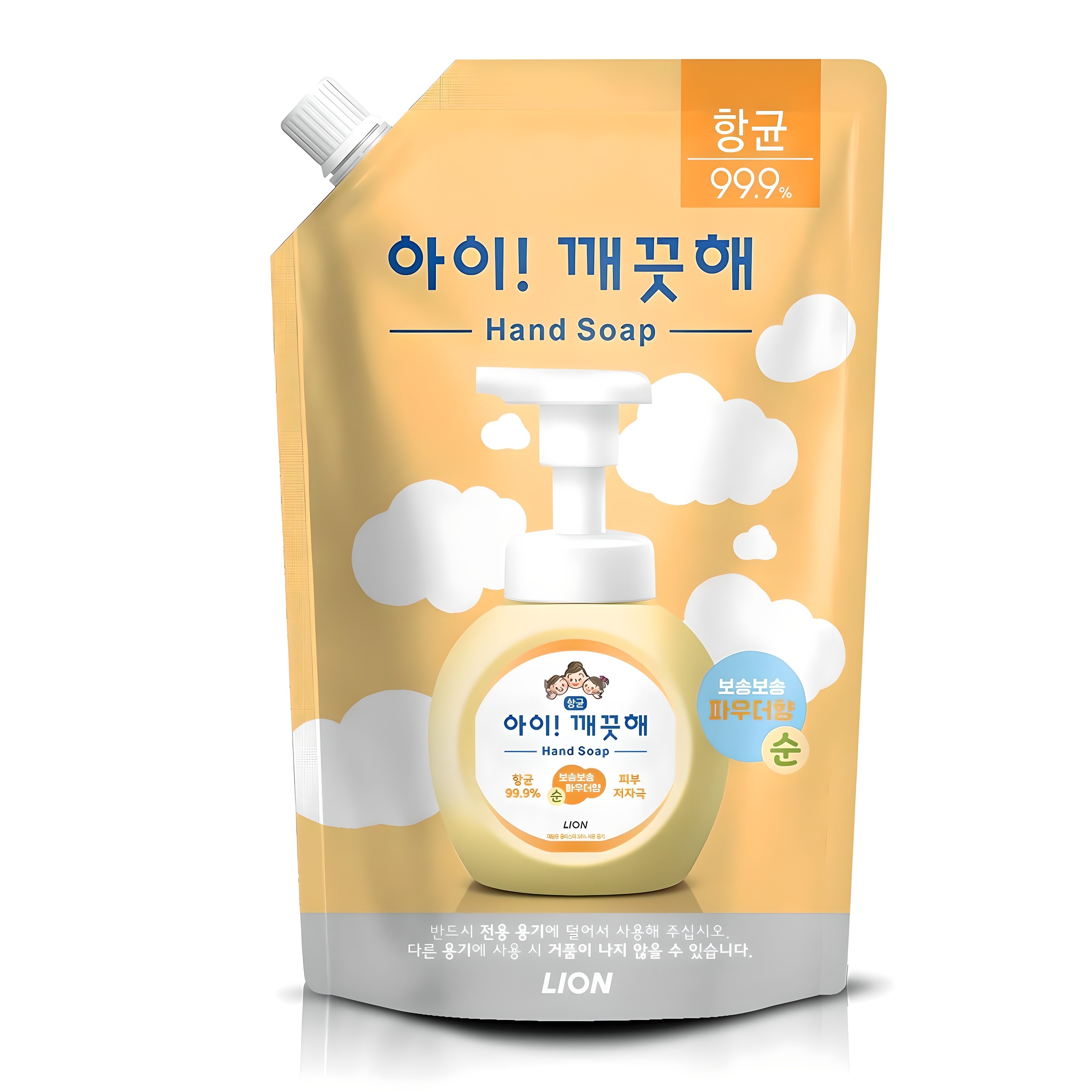 아이깨끗해 핸드워시 리필용 순 파우더향 6,100원