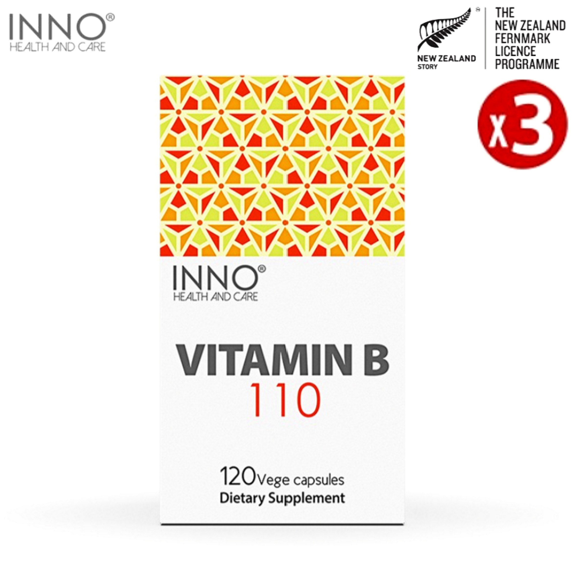 뉴질랜드 이노헬스 비타민B 110 120베지캡슐 3개 B컴플렉스 비타민C 엽산 비오틴 192,000원