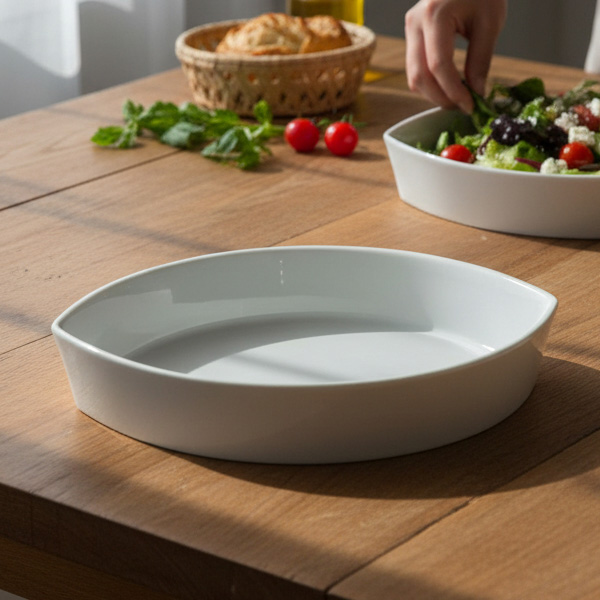 라크(RAK) 포셀린 호텔웨어 오발 볼 플레이트 1P, 1개, 화이트 19,900원