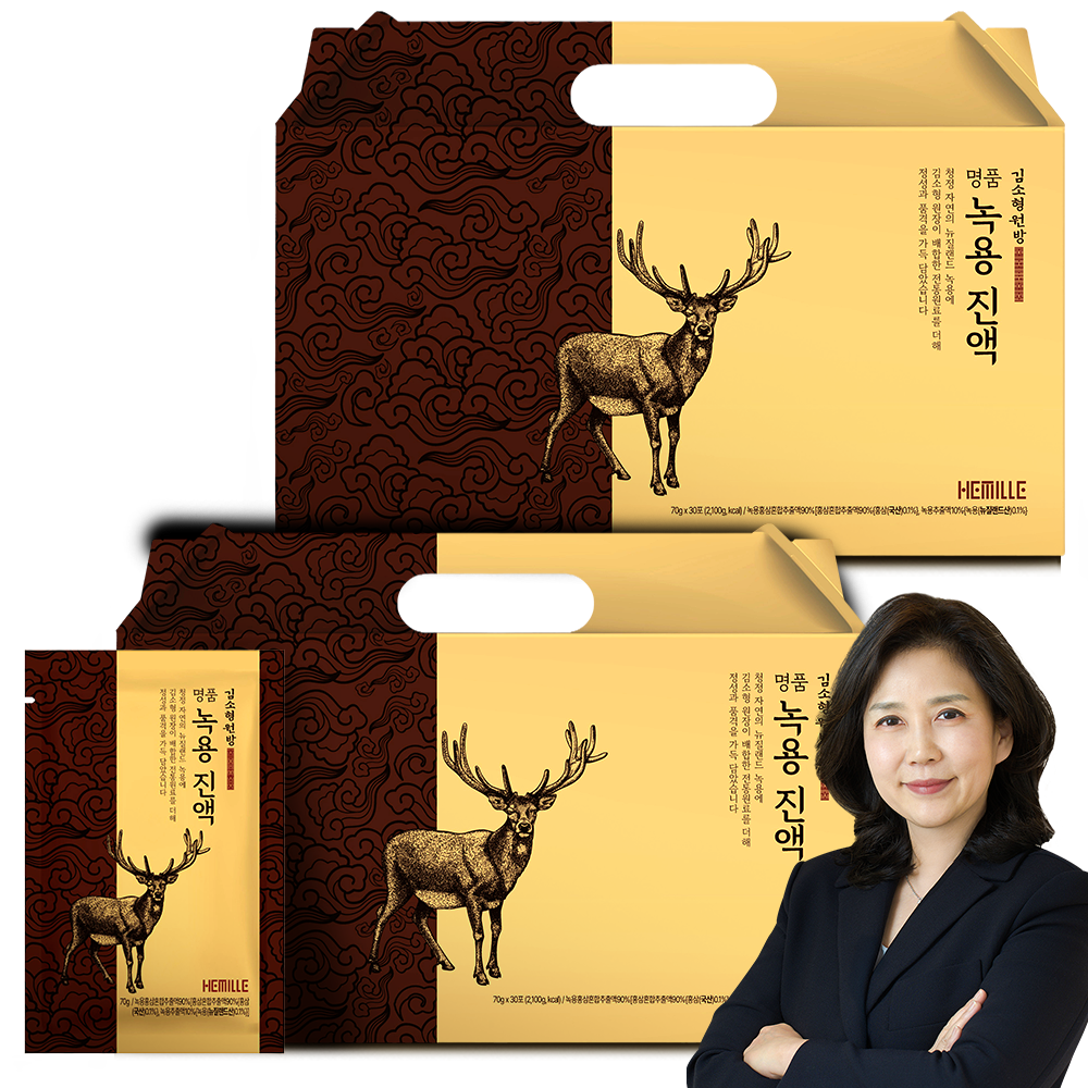 김소형 원장 명품 녹용 진액 스팀 중탕추출 녹용즙, 70g, 60개 84,300원