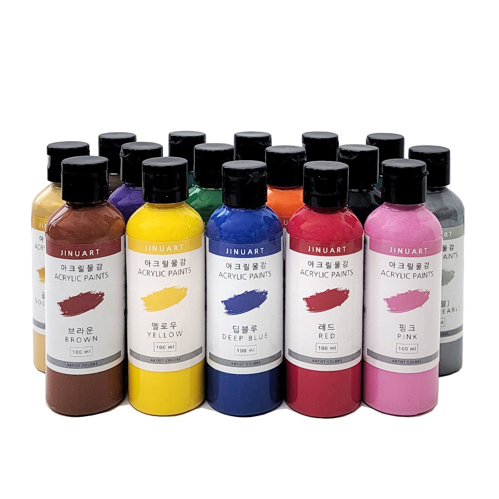 아크릴물감 대용량 100ml 아크릴물감 낱색 어린이 안전인증 푸어링아트, 100ml 2,500원