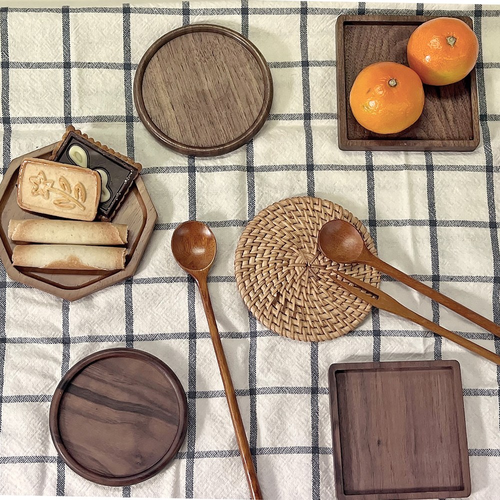 원형 티코스터 각인 우드코스터 원목 컵받침 라운드엣지 코스터제작 3,600원