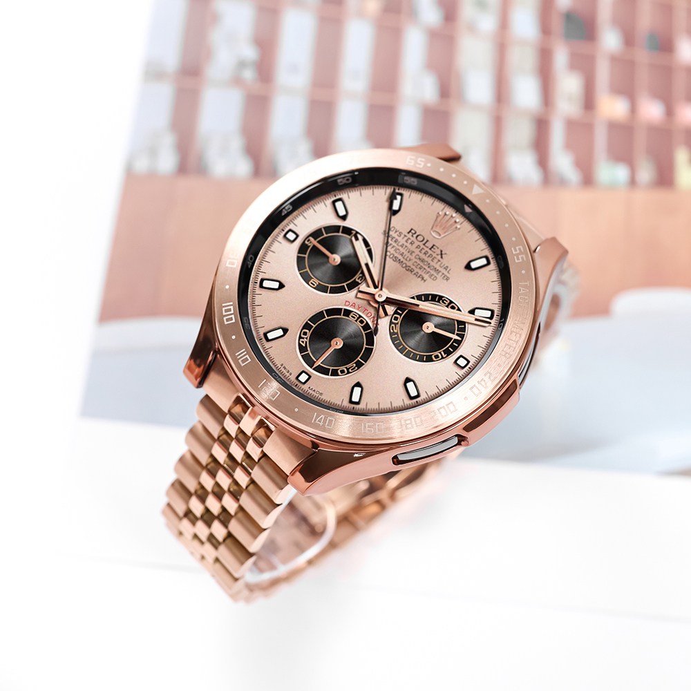 타임스토리 갤럭시워치5 4 호환 7선 날개형 메탈 스트랩, 로즈골드 36,000원