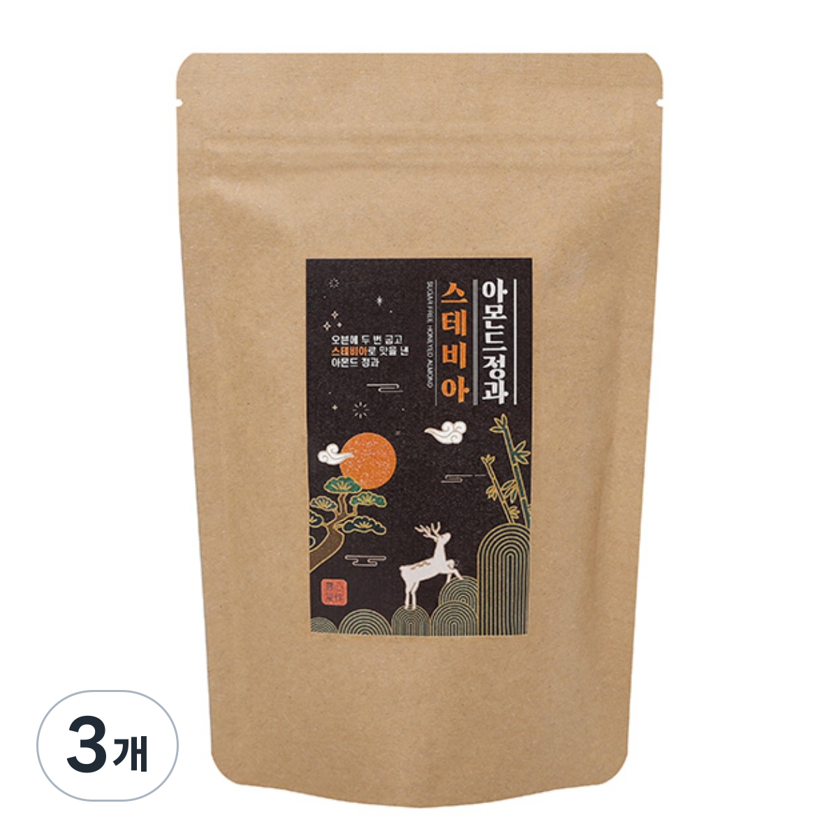 풍심당 무설탕 스테비아 아몬드 정과, 하루 견과류, 강정, 저당간식, 회사 간식, 3개, 120g 35,900원