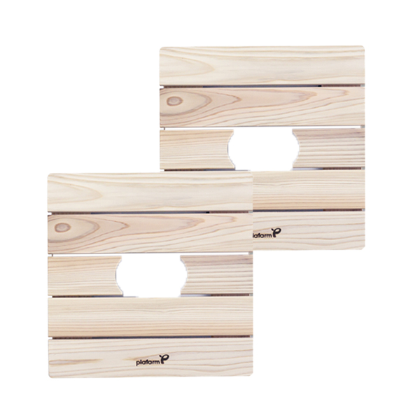 플라팜 삼나무 이동식 원목 화분받침대 2p 세트 39,610원