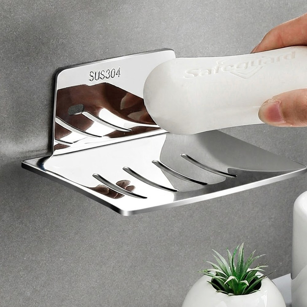 욕실 다용도 걸이 홀더 스텐 욕실악세사리, 304스텐 비누받침대B, 1개 7,900원