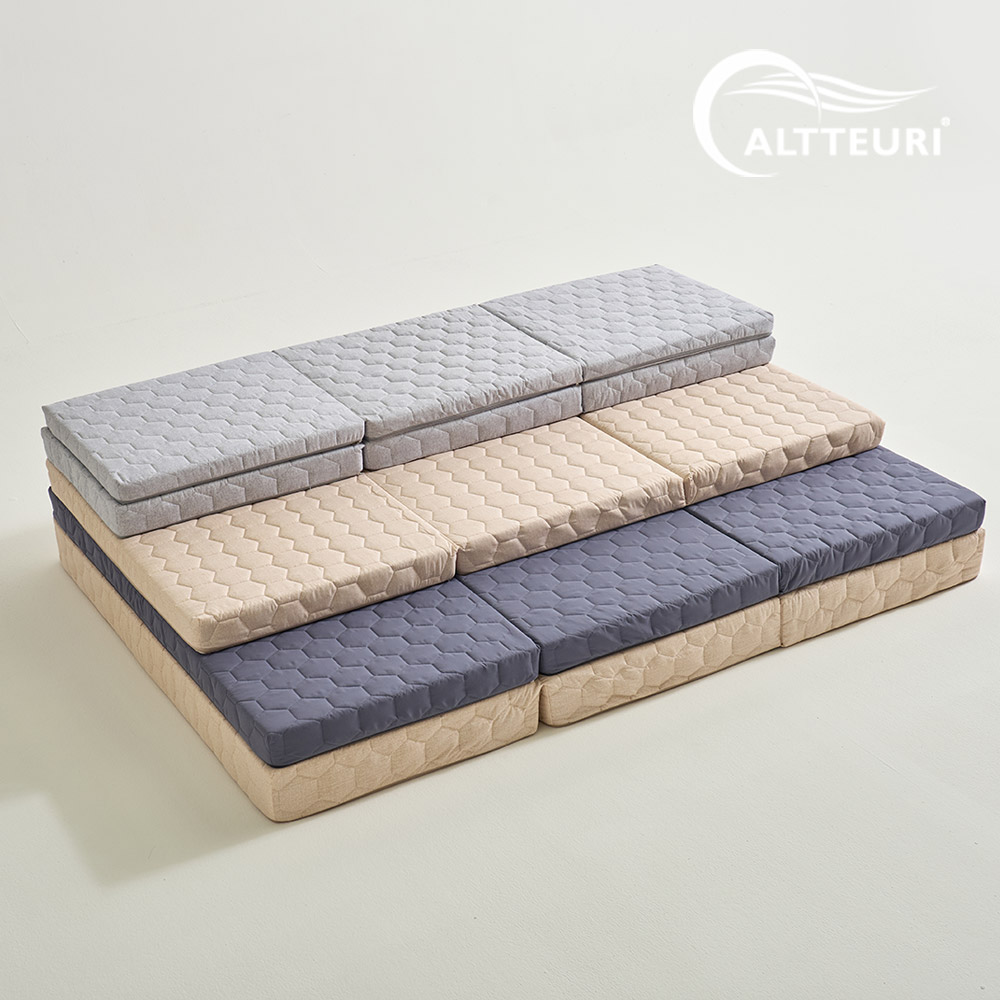 알뜨리 늘잠 3단 토퍼 접이식 바닥 매트리스 침대 차박 캠핑매트 76,900원