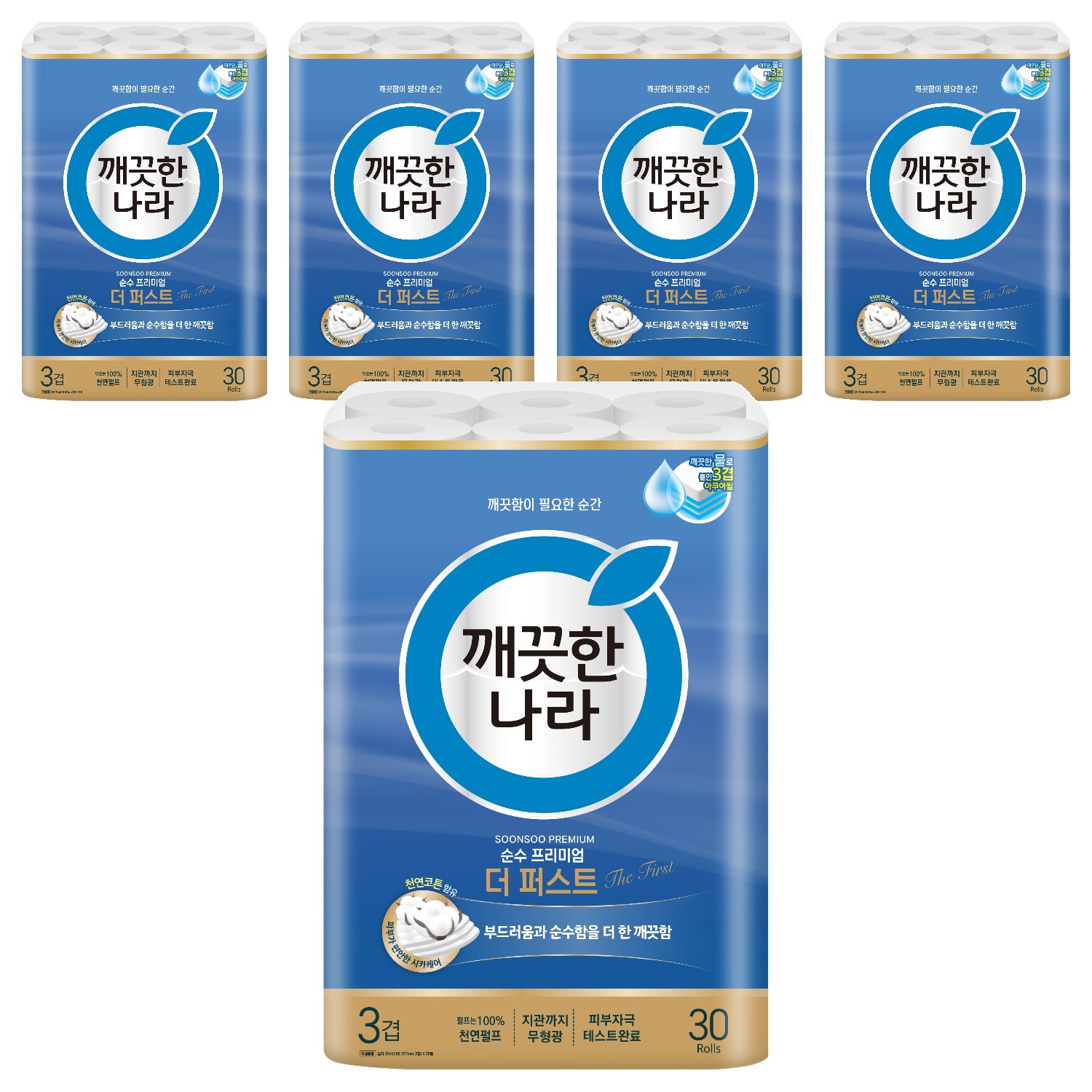 깨끗한나라 순수 프리미엄 더 퍼스트 천연펄프 3겹 고급롤화장지 97,870원