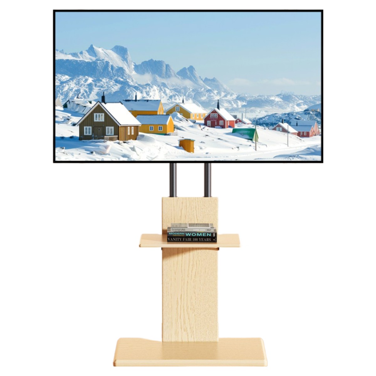 TV 스탠드 이동식 TV거치대 32-70인치 45KG VESA600*400mm FS22-3, 1개 98,000원
