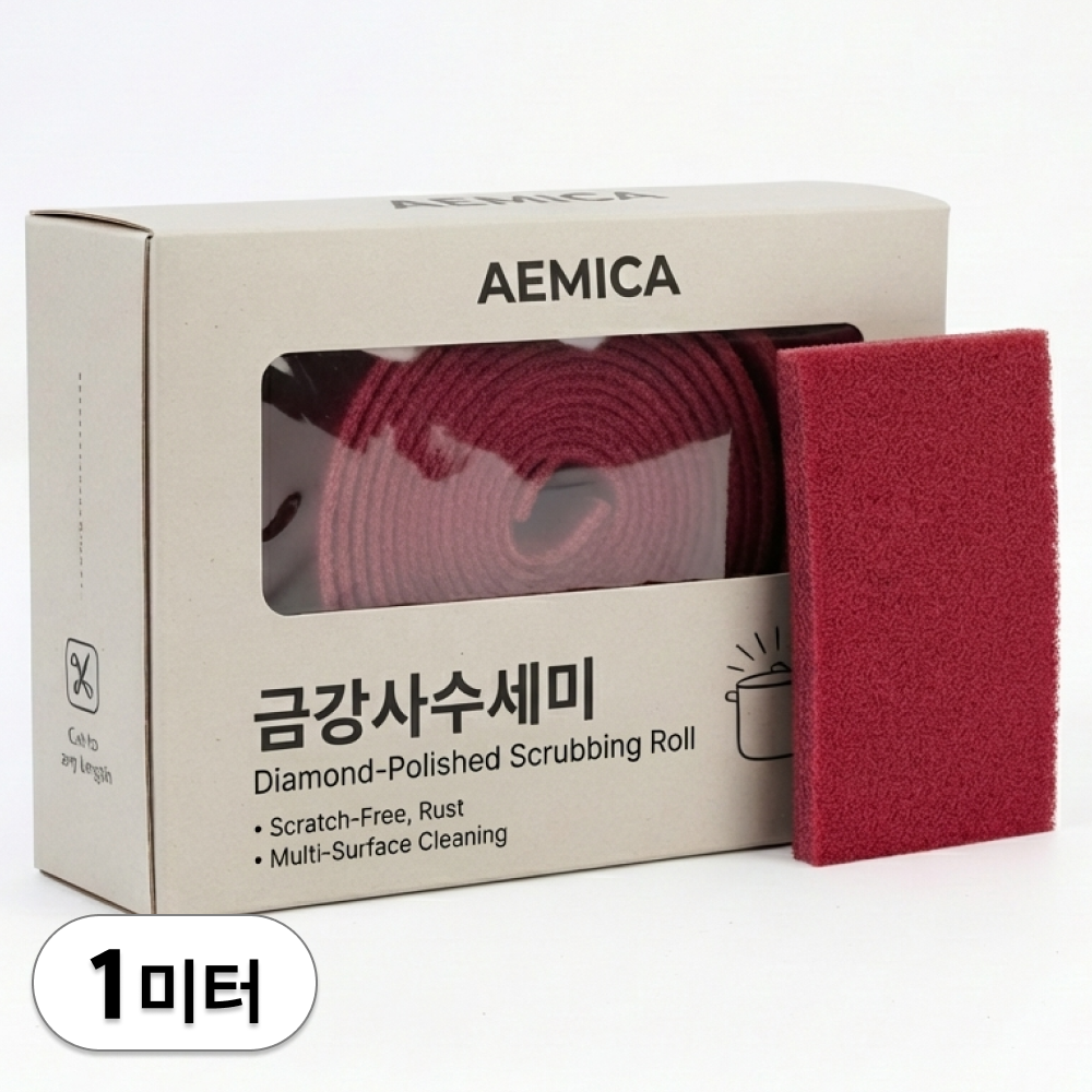 AEMICA 탄 냄비도 살려내는 금강사 초강력 수세미 수세미걸이, 1세트, 1개 5,900원