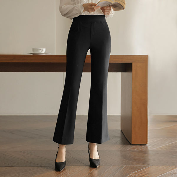 [뮤즈린] 시그니쳐 뱃살쏙 부츠컷 슬랙스 [밴딩] 58,000원