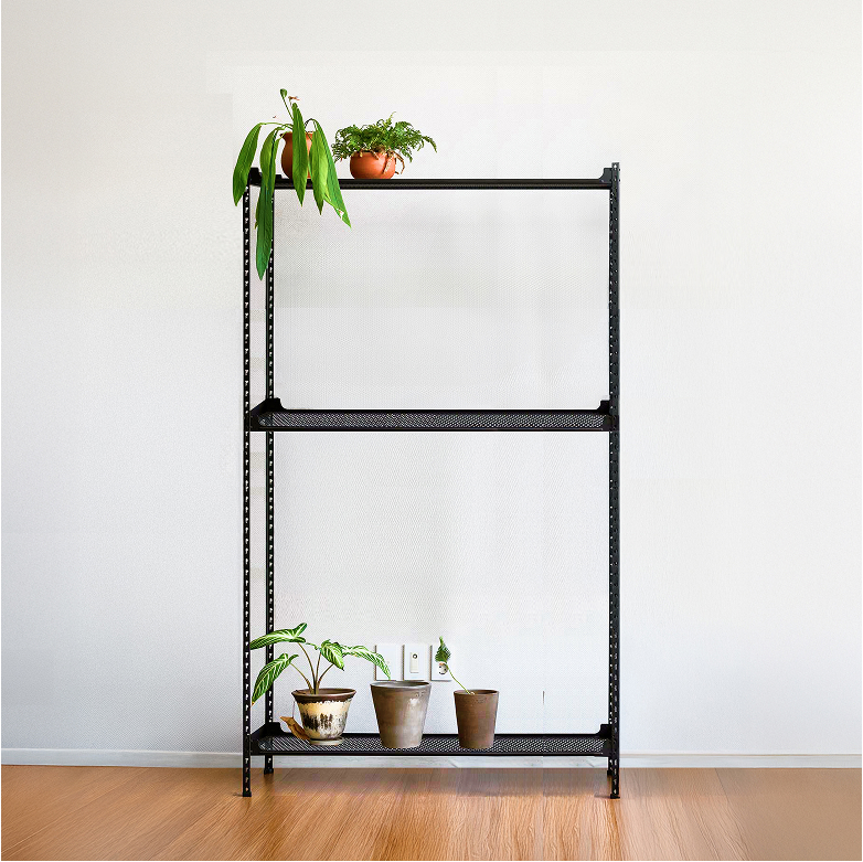 아임랙 녹방지 철제 화분선반 슬림랙 1000 x 300 x 1800 mm + 휨방지 보강대 3p 세트, 무드블랙, 3단 111,710원