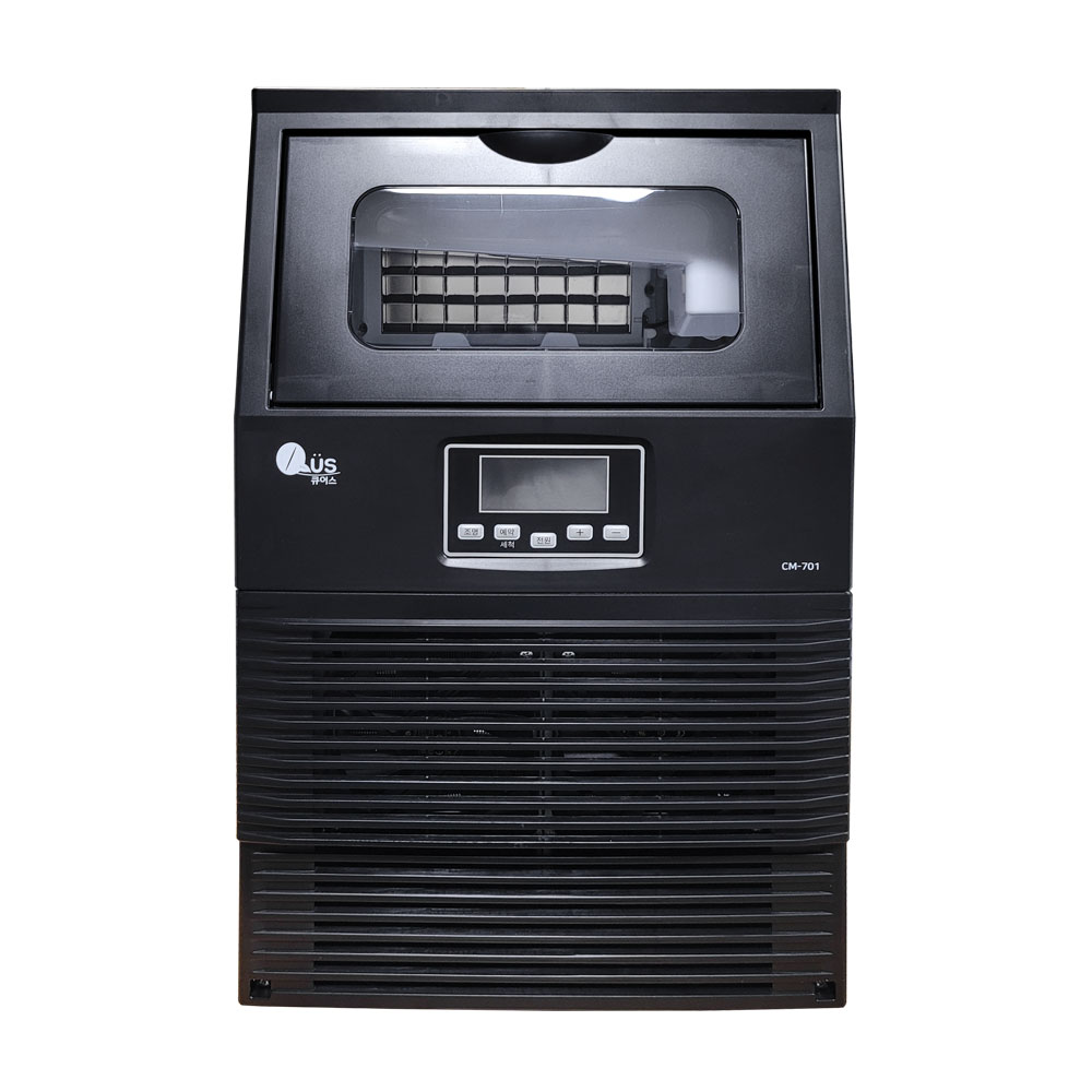 쭌커피 공냉식 커피샵 카페 음식점 업소용 위생 아이스메이커 큐브 투명 사각 얼음 큐어스제빙기 CM701 707,000원